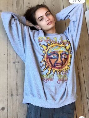 Sublime Sun Oversized Crewneck Sweatshirt